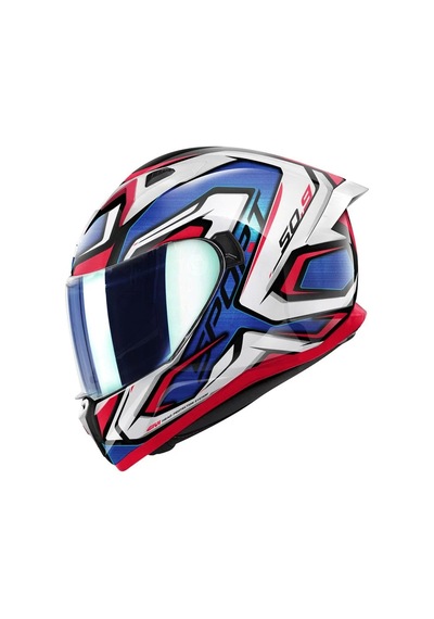 Givi 50.9 Atomic Kask Beyaz - Mavi - Kırmızı