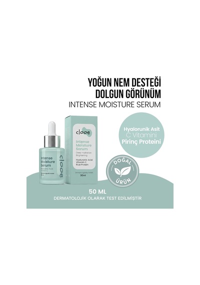 Tr Yoğun Nemlendirici Hyaluronik Asit Kompleksi Ve C Vitamini Türevi İçerikli Yüz Serumu 30ml