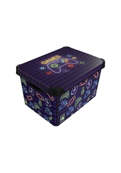 Style Box Games Dekoratif Kutu - 17 Litre Beyaz Çok Renkli