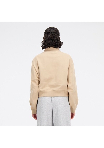 New Balance Lifestyle Kadın Sweatshirt Krem Krem