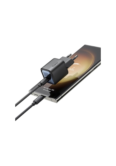 Ch-4391 Gan Serisi 45w Usb-c Mini Gan Hızlı Şarj Cihazı Siyah