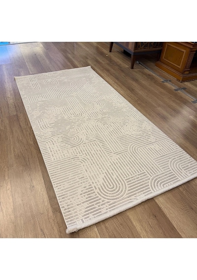 Hoom Rugs Markiz 1138 Krem Modern Pamuk Taban Halı Krem