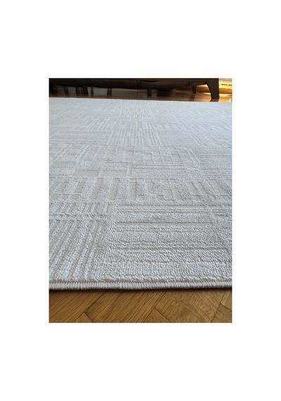 Badelya Home London 001 Krem Bambu Akrilik Yumuşak Modern Özel Kesim Salon Koridor Halısı 001-krem