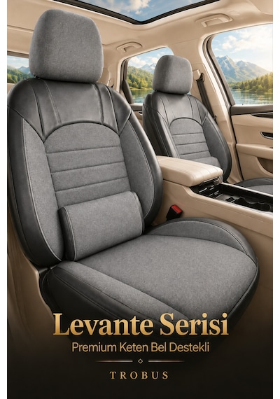 Fiat Tipo 1990-2000 Uyumlu Levante Serisi Füme Oto Koltuk Kılıfı