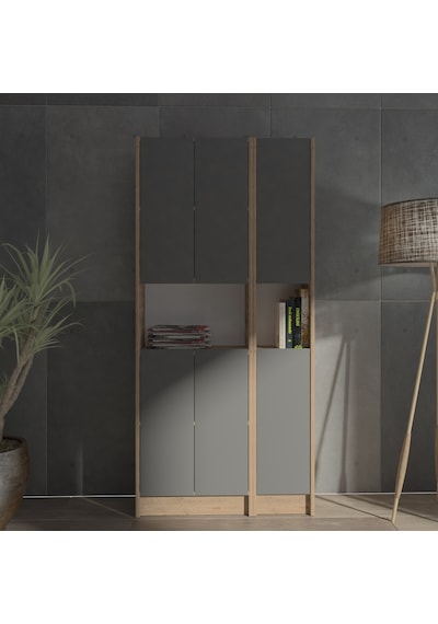 Kuta Flat85 Kitaplık 6 Kapaklı Kütüphane (487094274)