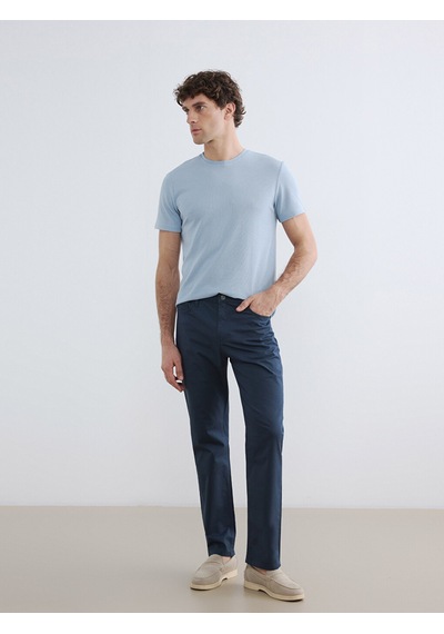 Lcwaıkıkı Classic İndigo Regular Fit Gabardin Erkek Chino Pantolon