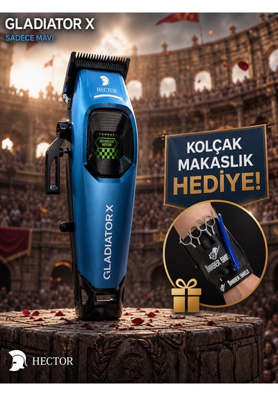 Hector Gladiator X Mavi Saç Kesme Makinesi
