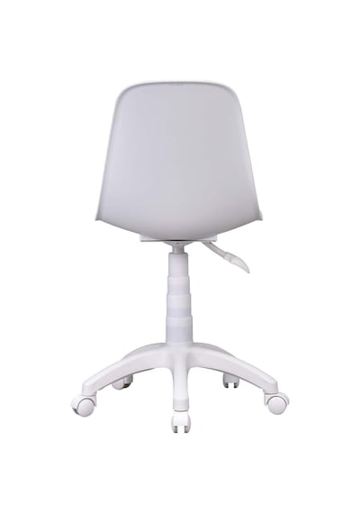 Vilinze Eames Çalışma Koltuğu Tekerlekli Ofis Sandalyesi Beyaz