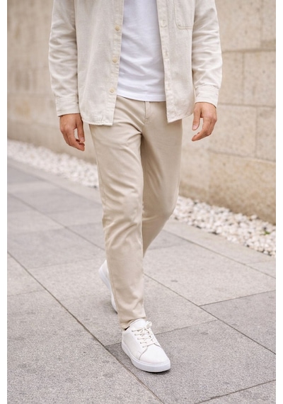 Muggo Leons Hakiki Deri Erkek Kalın Taban Bağcıklı Günlük Casual Sneaker Beyaz