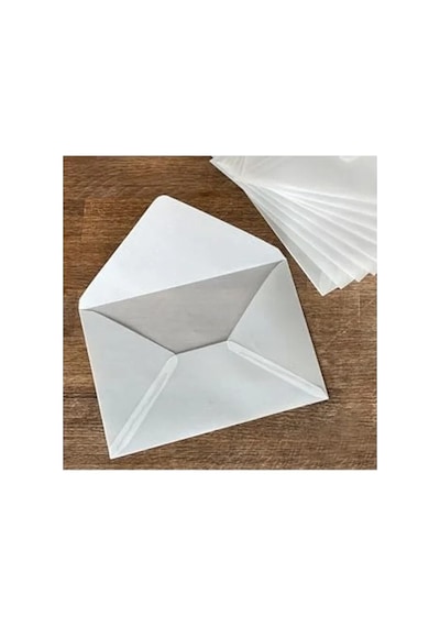 Beyaz Transparan Zarf, 13x18 Cm 5 Adet Set