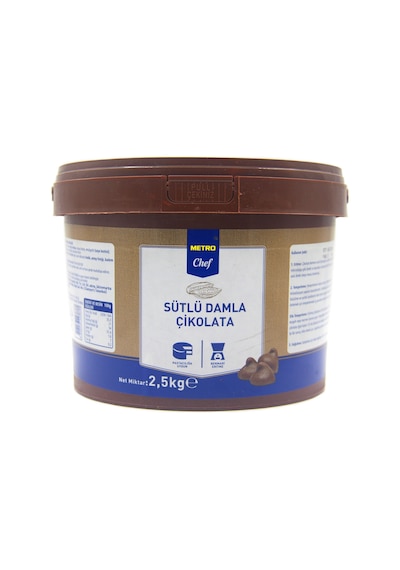 Metro Chef Sütlü Damla Çikolata 2500 G