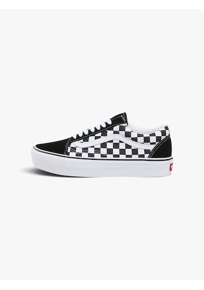 Vans Ua Old Skool Platform Uniseks Siyah Spor Ayakkabı - Vn0a3b3u Siyah/beyaz