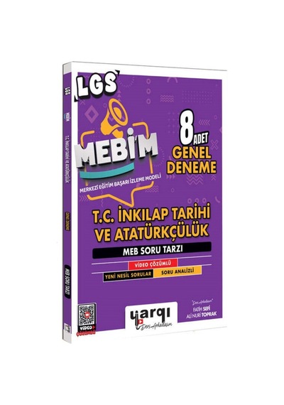 Yargı Ders Arkadaşım 8.sınıf Lgs Hazırlık Mebim Denemeleri - İnkılap Tarihi 8 Adet Genel Deneme