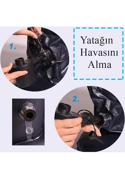 Reidan Oto Şişme Yatak Arka Koltuk Yatak Çift Kişilik Kamp  Yatağı