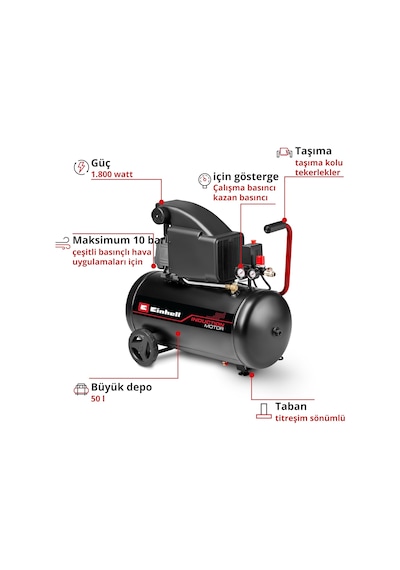 Hava Kompresörü Yağlı Tc-ac 270/50/10 4007361