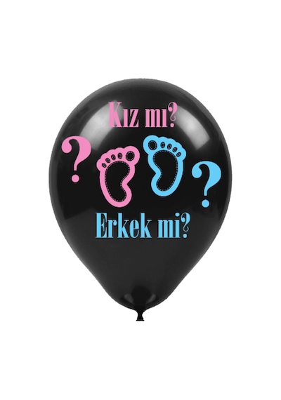 Balon Standlı. 7 Adet - Kız Mı & Erkek Mi Balon