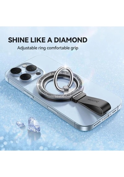 Joyroom Jr-zs425 Magnetic Ring Holder Telefon Tutucu Siyah