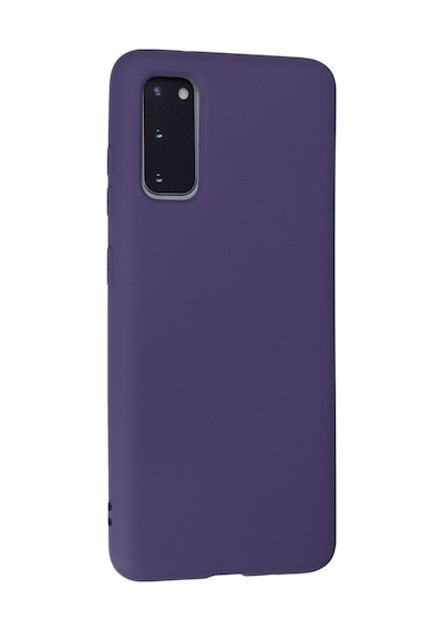 Samsung Galaxy Uyumlu - S20 Kılıf Nano İçi Kadife Silikon - Mor