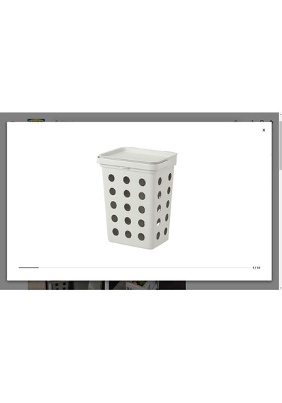 Hallbar Çöp Kutusu, Açık Gri, 10 Lt Gri