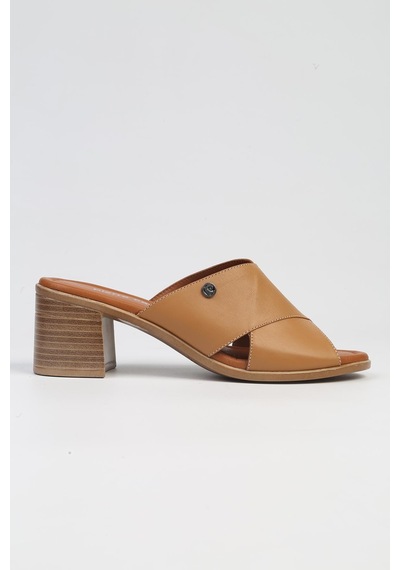 Pierre Cardin Pc-7219 - 3807 Taba-kadın Topuklu Terlik Taba