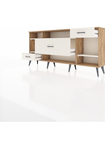 Arges Konsol 4 Raflı 3 Çekmeceli 176x30x83 Çam-aytaşı/aytaşı Aytaşı/aytaşı Arges Konsol 4 Raflı 3 Çekmeceli 176x30x83 Çam-aytaşı/aytaşı Aytaşı/aytaşı