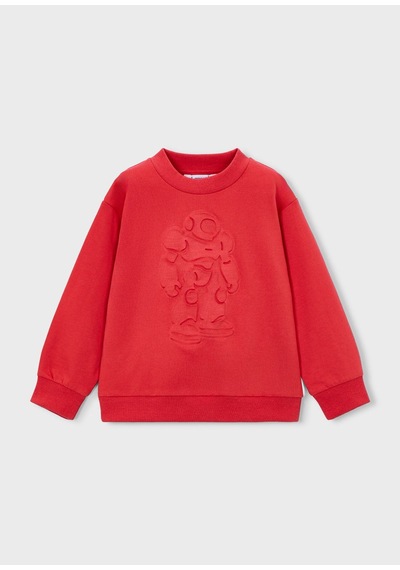 Mayoral Erkek Çocuk İki İplik Sweatshirt Kırmızı KIrmızı