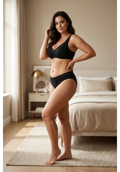 Mataş Kadın 5'li Paket Dantel Detaylı Pamuklu Bikini Külot Esnek İz Yapmaz Yumuşak İç Çamaşırı Çok Renkli