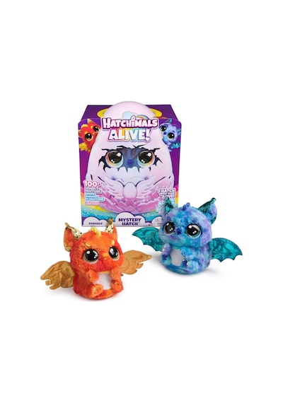 Mey İthalat Hatchimals Peluş Simli Draggle Çok Renkli
