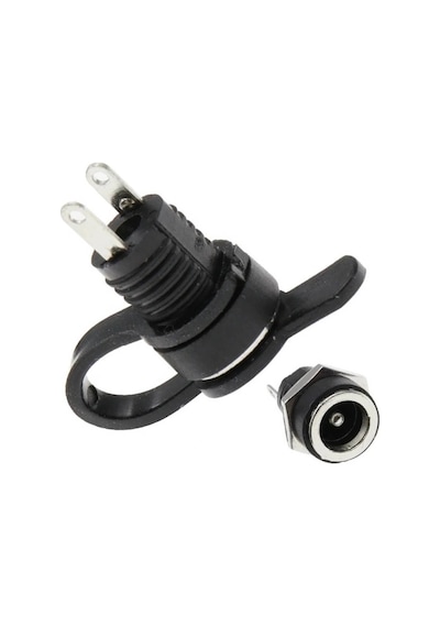 Ic-258b 2.1mm Dc Somunlu Korumalı Jak 8mm Standart
