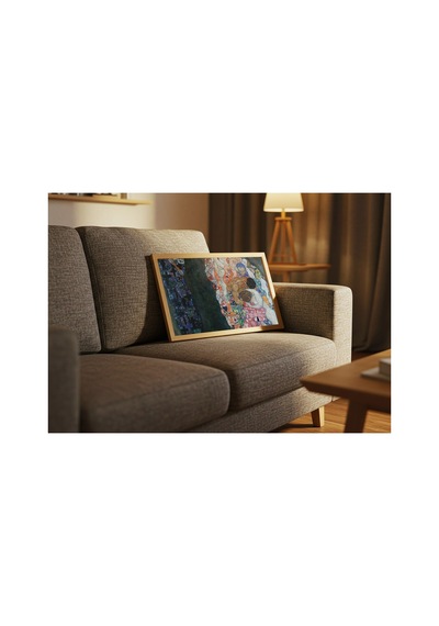 Klimt Ölüm Ve Yaşam Çerçevesiz Poster 30x42 Cm A3 Tablo Art Nouveau Duvar Dekoru Mat Fotoğraf Kağıdı