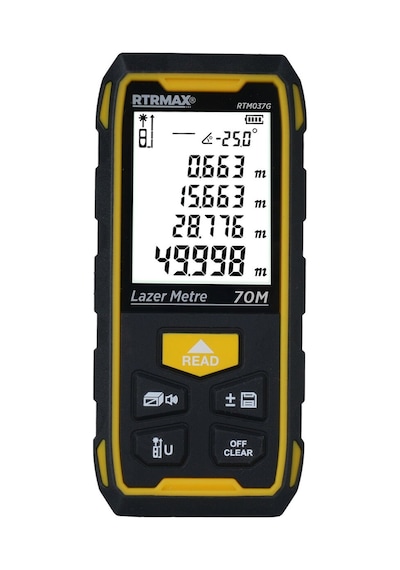 Rtm037g Şarjlı Lazer Mesafe Ölçer 70 Mt Yeşil Renk