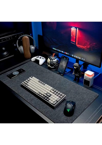 Mouse Pad Masa Üstü Koruyucu Orta Boy 3mm Keçe Klavye Pc Notebook Altı