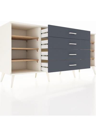 Hyperion Konsol 6 Raflı 4 Çekmeceli 176x44x83 Aytaşı-çam/antrasit Çam/antrasit Hyperion Konsol 6 Raflı 4 Çekmeceli 176x44x83 Aytaşı-çam/antrasit Çam/antrasit