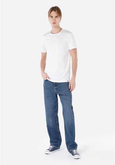 Colin's Colins Regular Fit Yuvarlak Yaka Düz Erkek Beyaz Kısa Kol Pamuklu Tişört Cl1058580 Q1.v1 Ofw