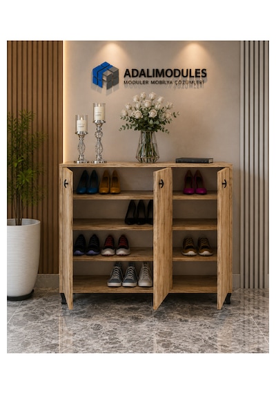 Ada Atlantik Çam 3 Kapaklı 3 Raflı Ayakkabılık Çok Amaçlı Dolap Ve Portmanto Ayakkabı Dolabı Ada Atlantik Çam 3 Kapaklı 3 Raflı Ayakkabılık Çok Amaçlı Dolap Ve Portmanto Ayakkabı Dolabı