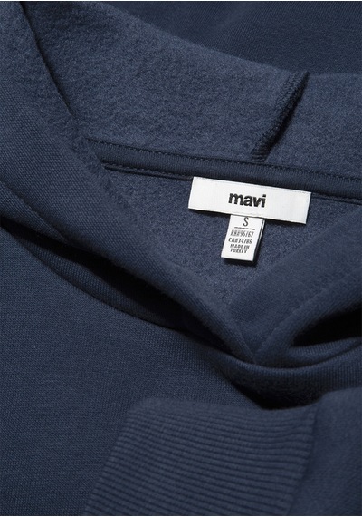 Mavi - Kapüşonlu Lacivert Basic Sweatshirt 167299-70488