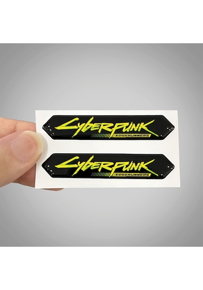 Cyberpunk edgerunners 3D Arma Sticker Yapıştırma 2 Adet