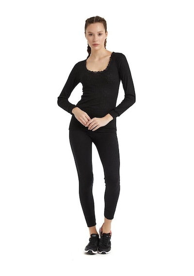 Blackspade 1268 Bayan Uzun Kol Level1 Siyah Thermal 001