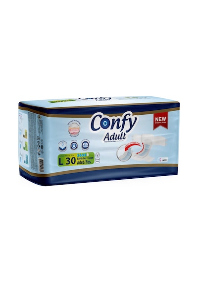 Confy Adult Yetişkin Bezi L 30'Lu