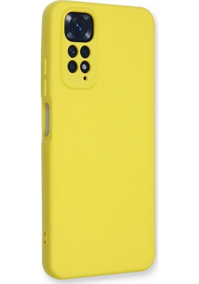 Uryport Xiaomi Redmi Note 11 Kılıf Nano İçi Kadife Silikon - Sarı