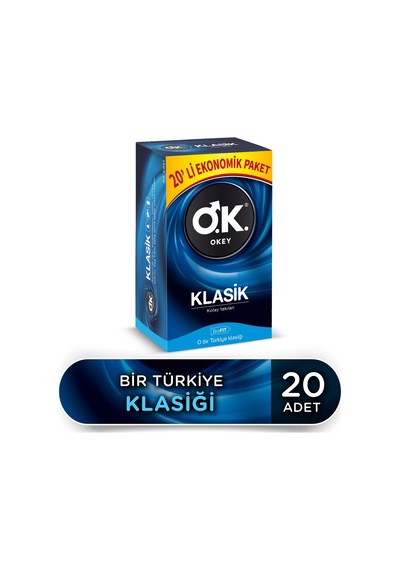 Okey Klasik Prezervatif 3 x 20'li