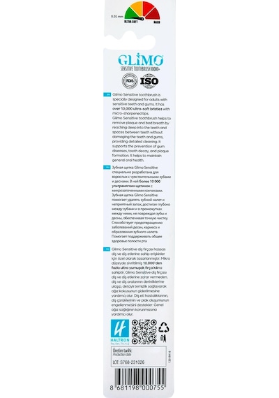 Glimo Glimo Sensitive Diş Fırçası 10000+ Ultra Soft