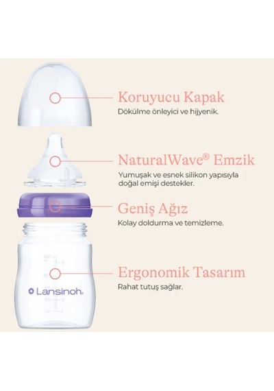 Lansinoh 240 ML X 2 Pp Biberon Seti