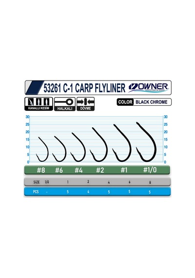 Owner 53261 C-1 Carp Flylıner 6