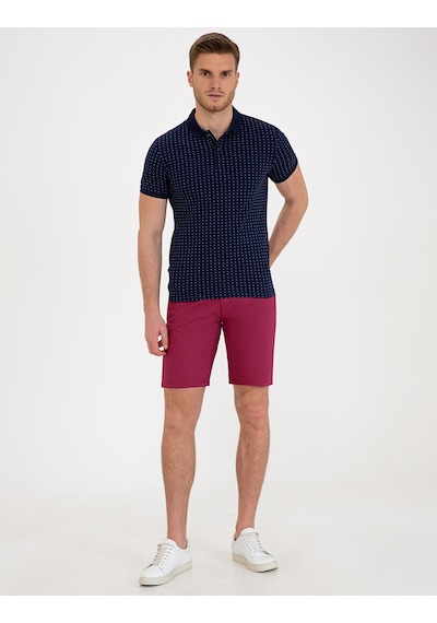 Pierre Cardin Erkek Mürdüm Dokuma Şort 50233249-vr074 Mürdüm