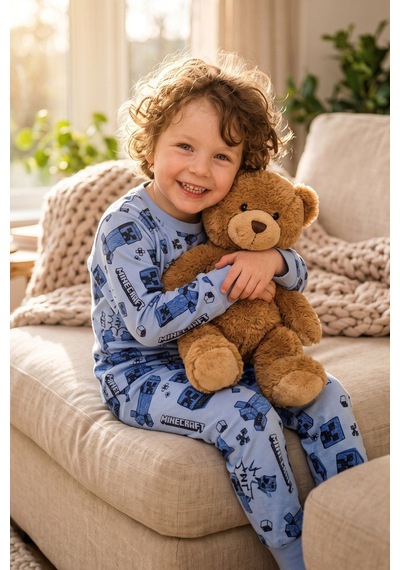 Zuzunga Computer Game Desenli Erkek Çocuk Pijama Takımı Mavi - Lacivert Zuzunga Computer Game Desenli Erkek Çocuk Pijama Takımı Mavi - Lacivert