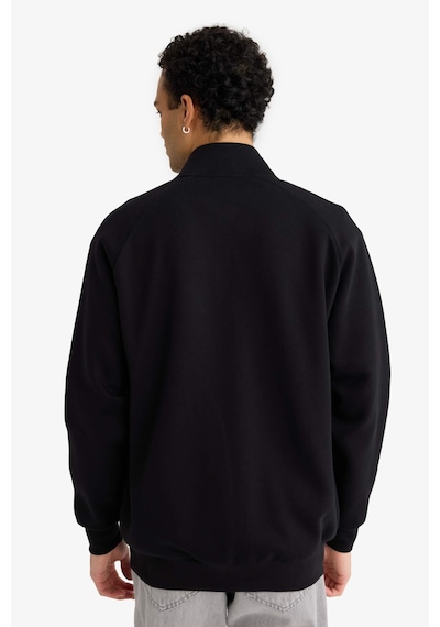 Defacto Boxy Fit İçi Yumuşak Tüylü Sweatshirt E1367ax26spbk81 Siyah-bk81