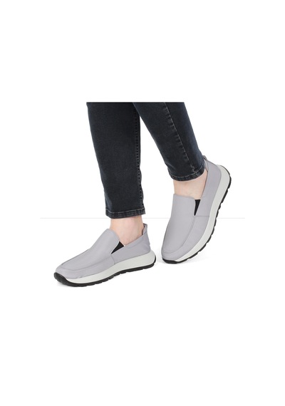 Erkek Gri Kalın Tabanlı Sneaker