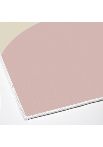 Dijital Kaymaz Yıkanabilir Banyo Mutfak Salon Paspas Halısı Trend Modern Al4004 Pembe