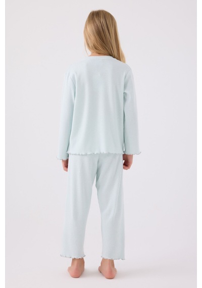 U.s. Polo Assn Kız Çocuk Mavi Pijama Takımı Mavi